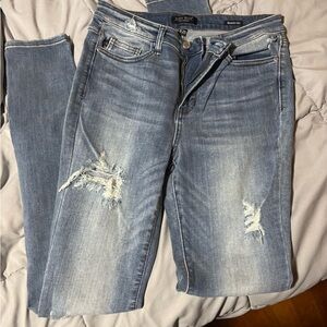 Judy Blue Skinny Jeans Distressed Blue